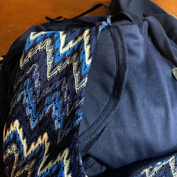 R & M Collection Chevron Dress with Attached Wrap - Picture 3 of 8